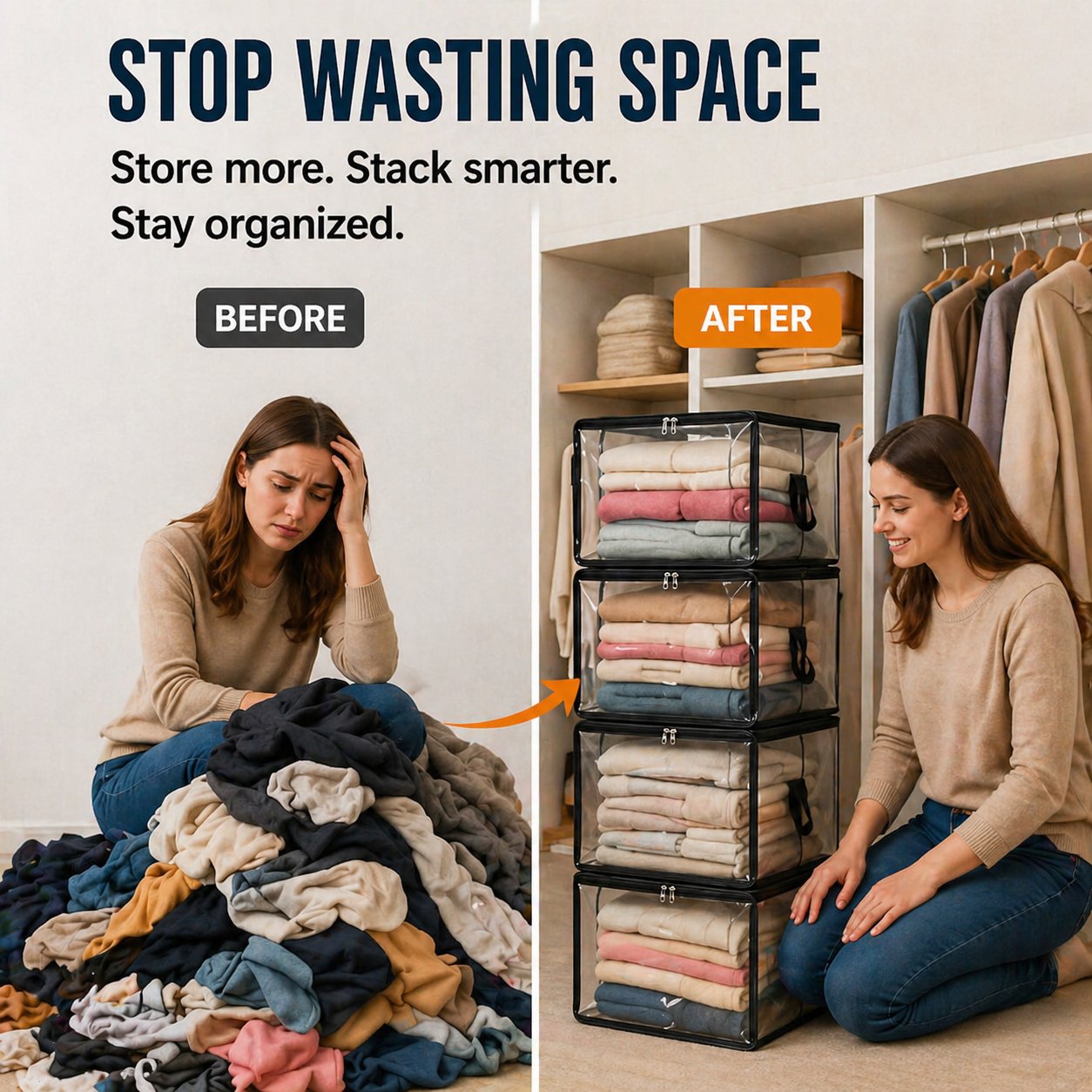 Heavy-Duty Flip-Top Storage Boxes