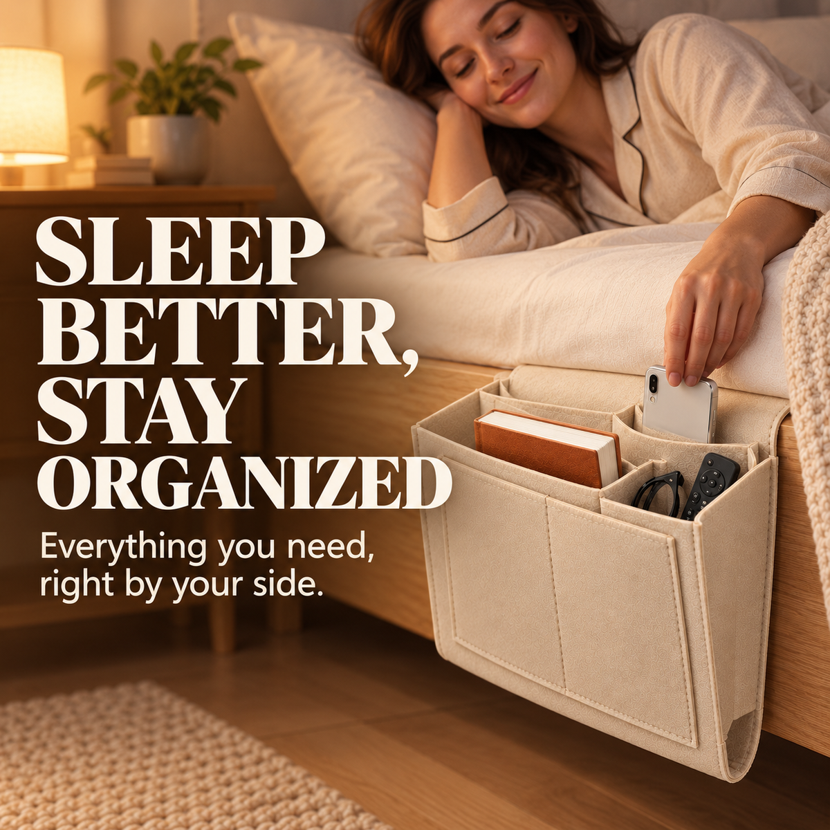 Bedside Hanging Organizer Keep Essentials Within Reach