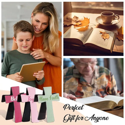 16 Pcs Magnetic Cross Bookmarks Gifts for Bible Study, Readers, Teachers, Students