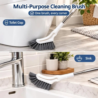 Stainless Steel Extendable Long-Handled Crevice Cleaning Brush A cleaning tool for bathrooms and hard-to-reach narrow