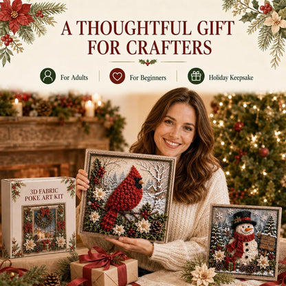 3D Christmas Fabric Stamping Set