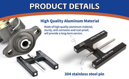 Premium Aluminium Brake Booster Push Rod Adjustment Tool with Length Gauge
