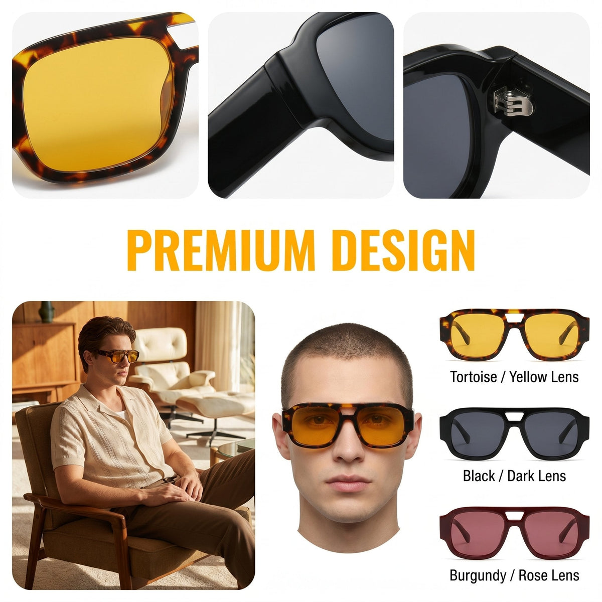 Stylish Aviator Sunglasses for Men & Women