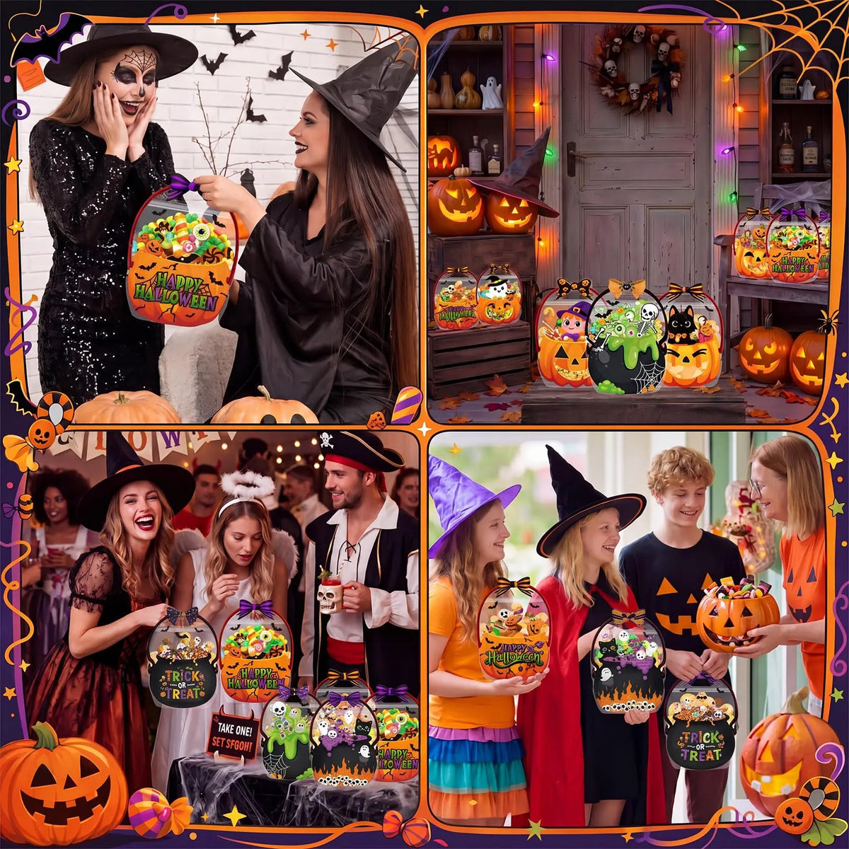 Halloween Plastic Goodie Bags