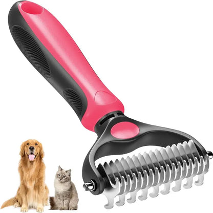 The Last Brush You'll Ever Need Double-Sided Pet Grooming Rake