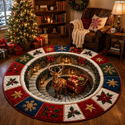 Christmas 3D Optical Illusion Rug