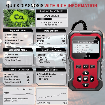 OBD2 Advanced Diagnostic Tool Professional Engine Code Reader