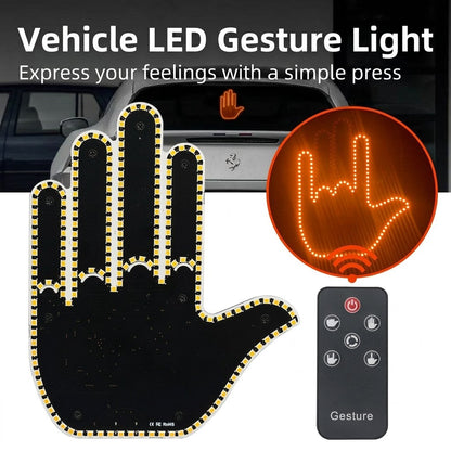 Wireless Car LED Gesture Light Express Yourself on the Road Instantly!
