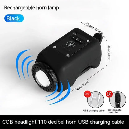 Noomoriey Bike Electronic Horn with Large Range Floodlight