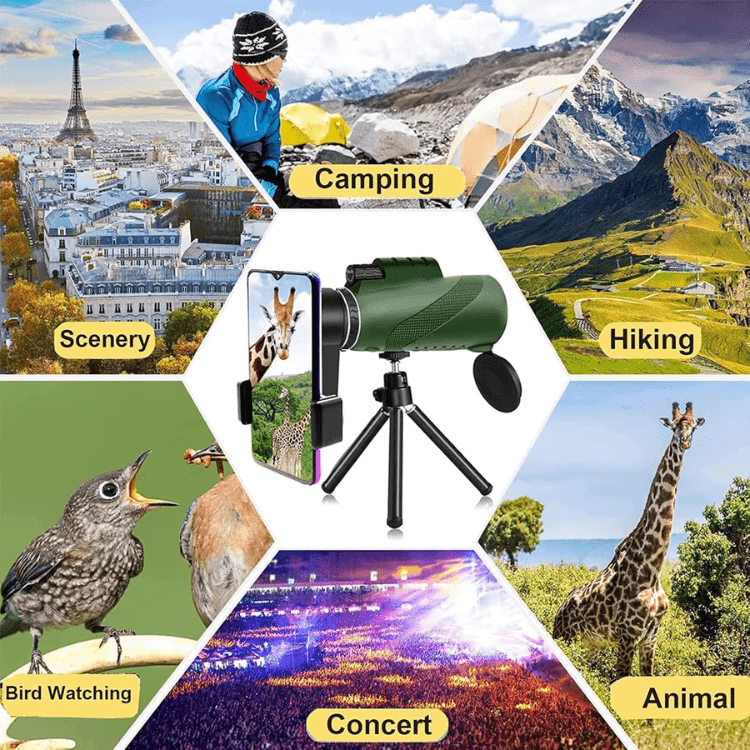 Compact Ultra-Zoom Monocular