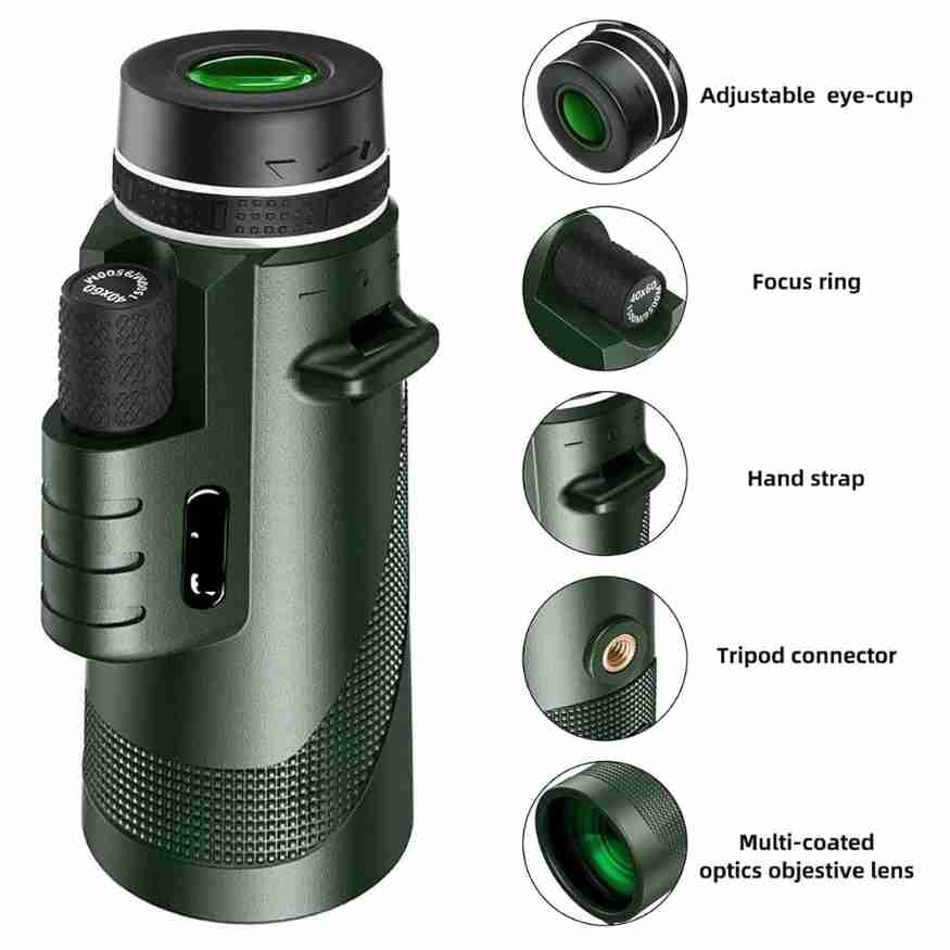 Compact Ultra-Zoom Monocular
