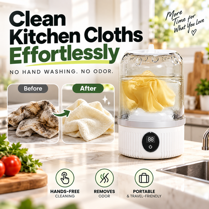 Mini Portable Cordless Washing Machine - Rechargeable Underwear & Sock Washer