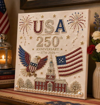 USA Anniversary Pearl Painting
