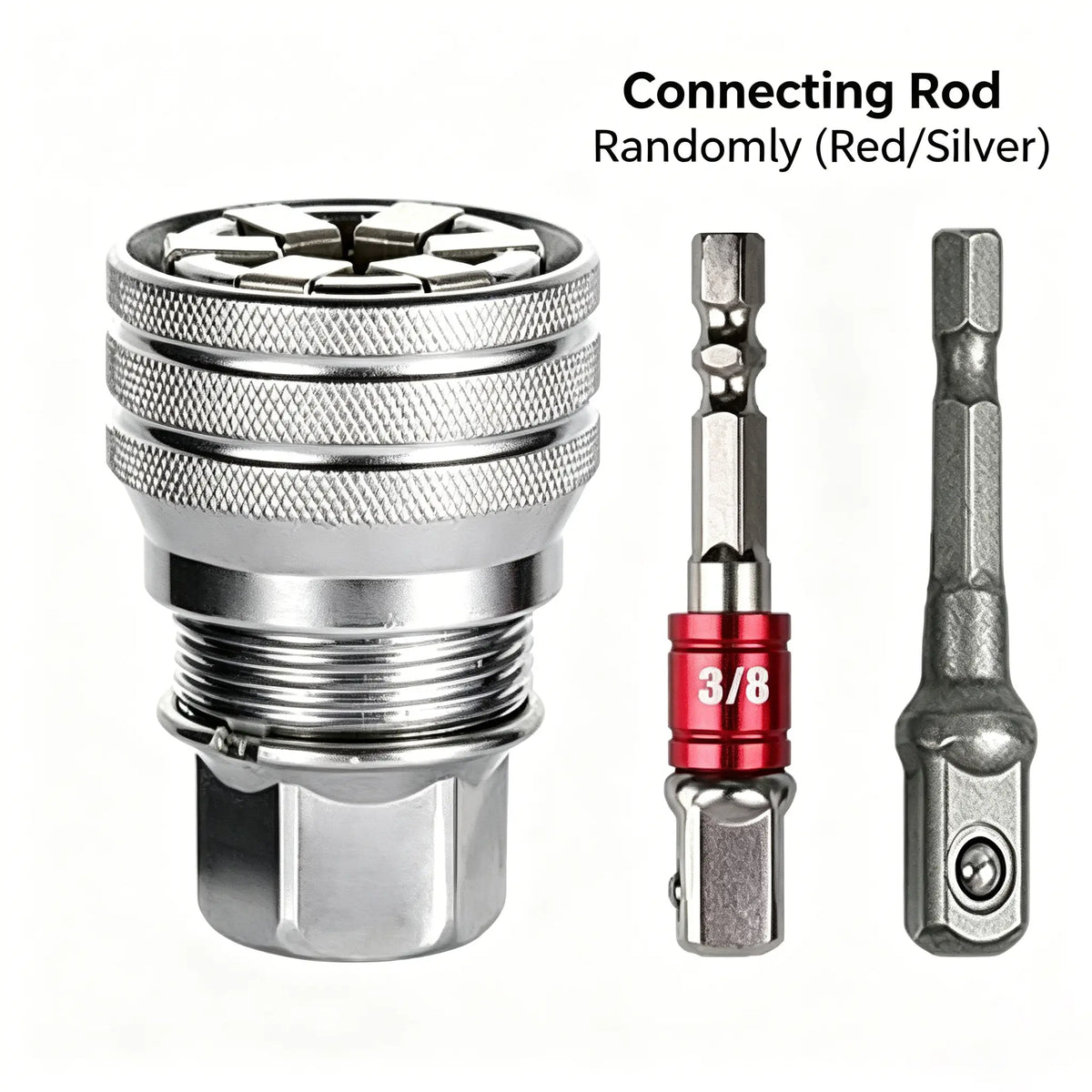 Universal Socket Wrench Tool Self-Adjusting Multi-Size Socket for Ratchets & Power Drills