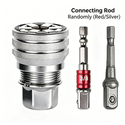 Universal Socket Wrench Tool Self-Adjusting Multi-Size Socket for Ratchets & Power Drills