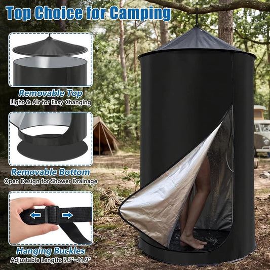 Portable Outdoor Privacy Tent Instant Changing Room & Shower Shelter for Camping, Beach & Road Trips