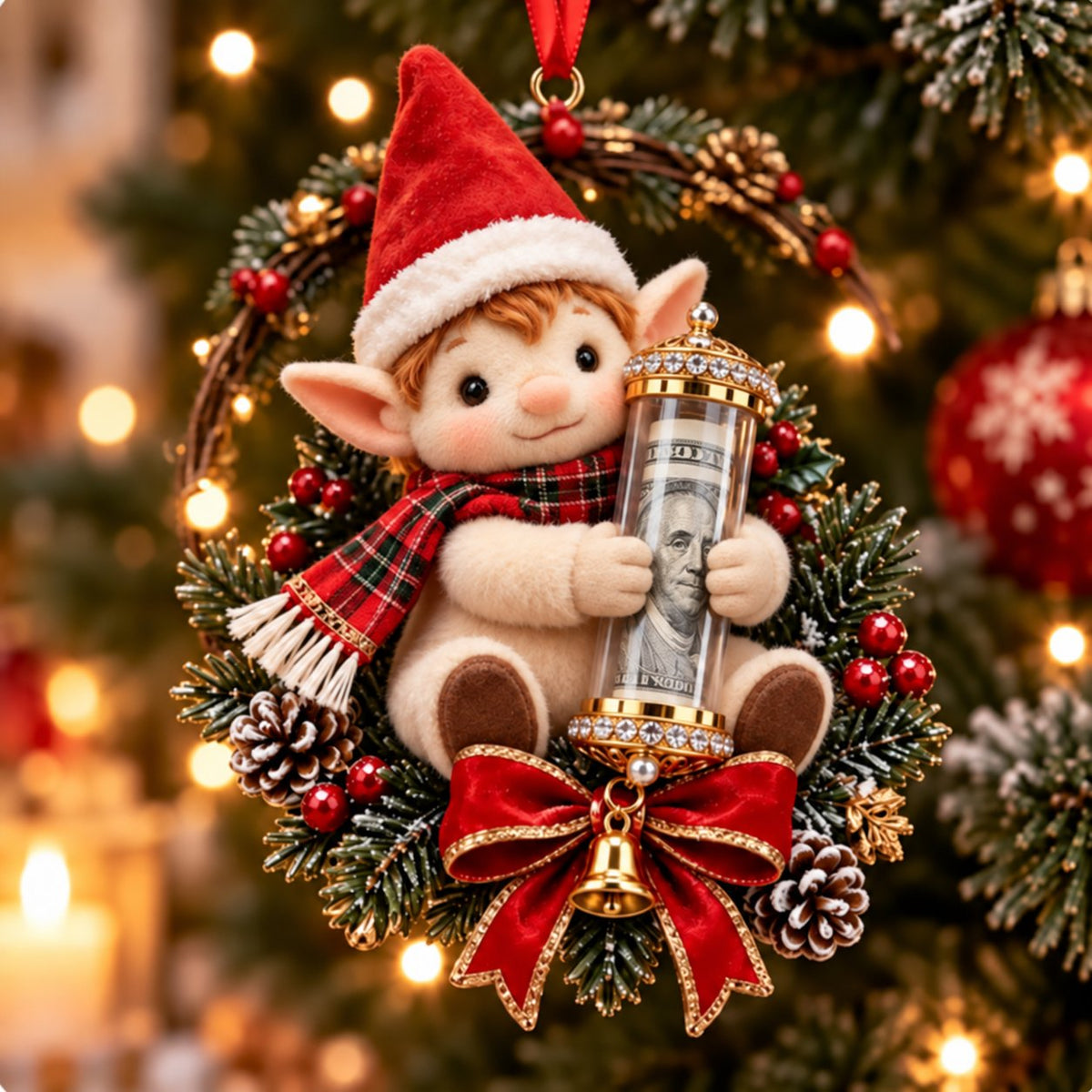Christmas Cash Gift Ornament - A Fun Way to Give Money This Christmas