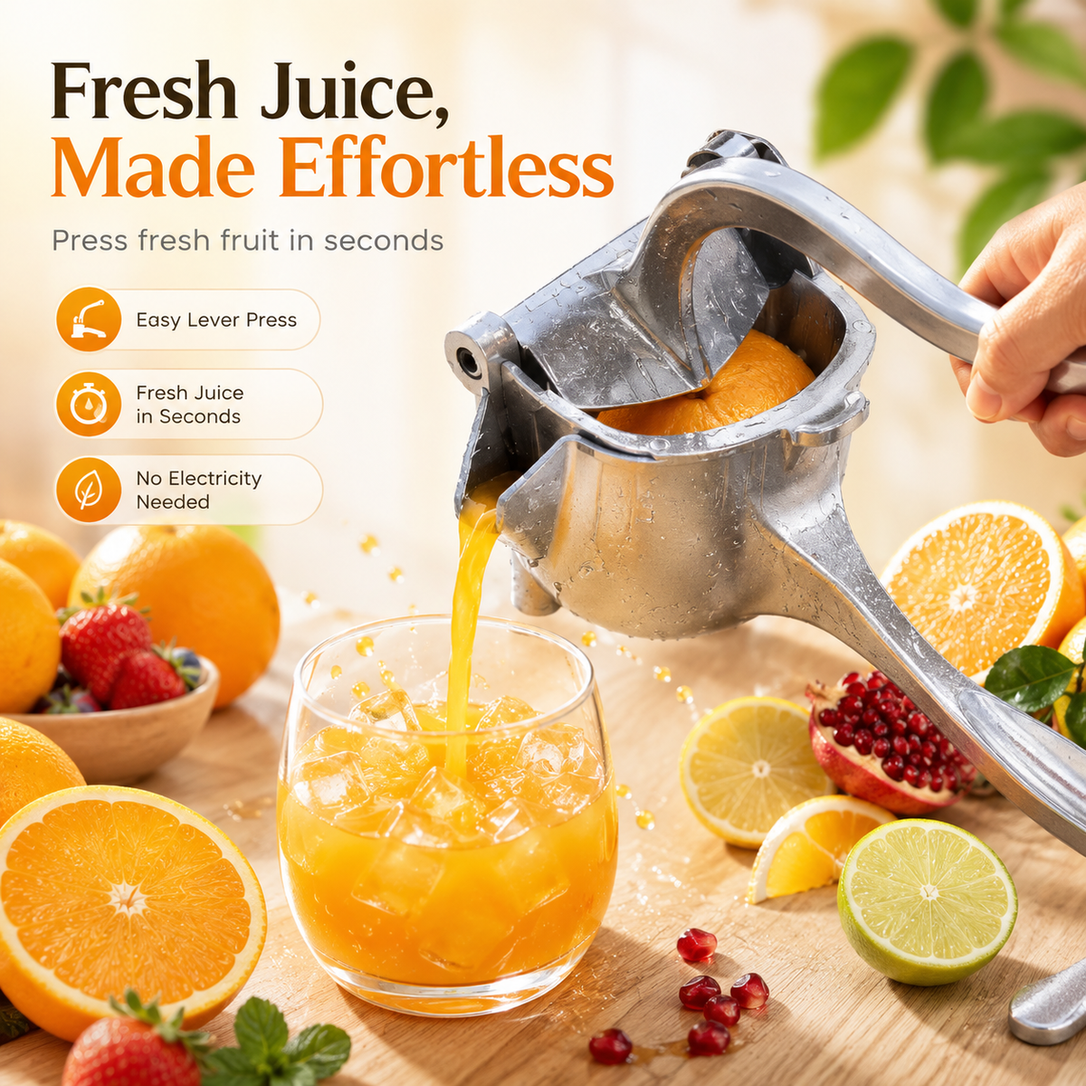 Fruit Juicer Ready to enjoy fresh juice anytime