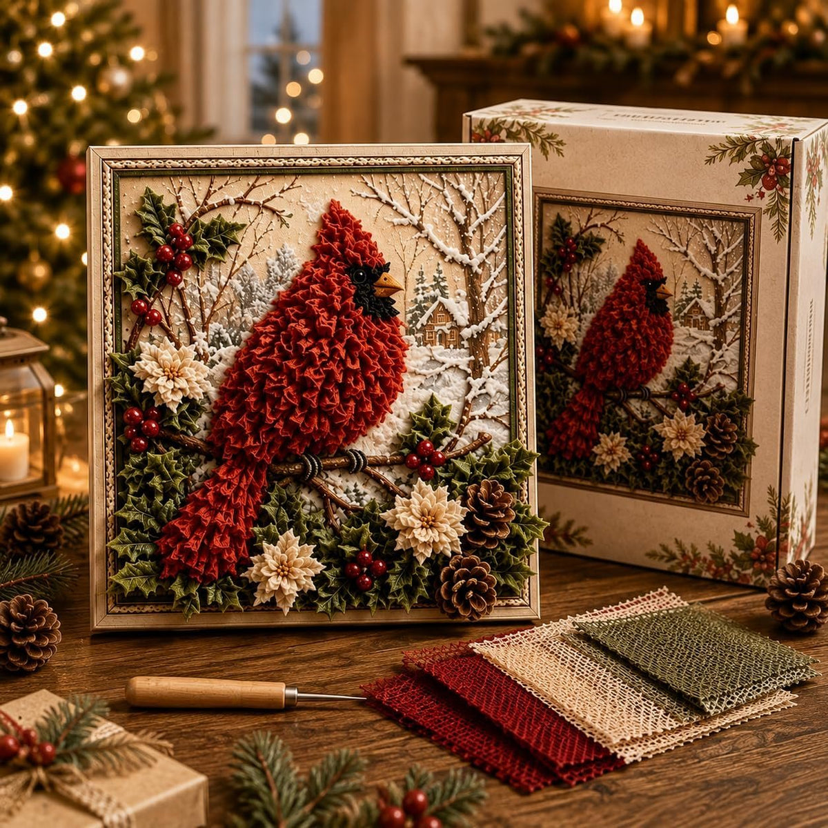 3D Christmas Fabric Stamping Set