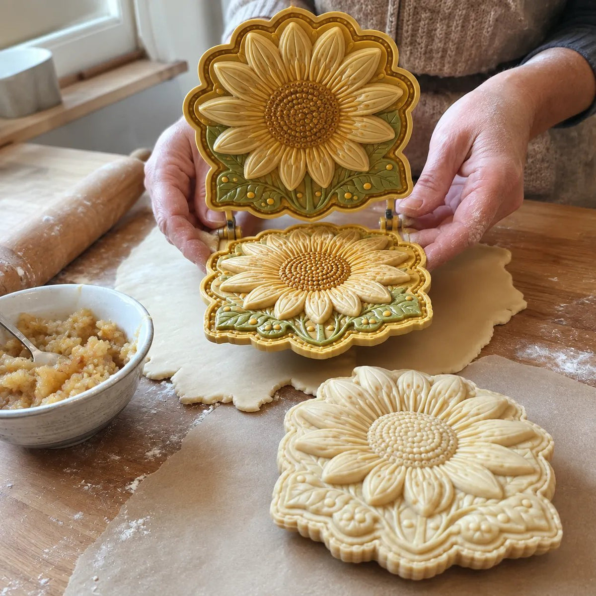 8-Design Spring Garden Mini Pie Mold Collection | Reusable Embossed Molds for Shaping Detailed Bee, Butterfly, Ladybug