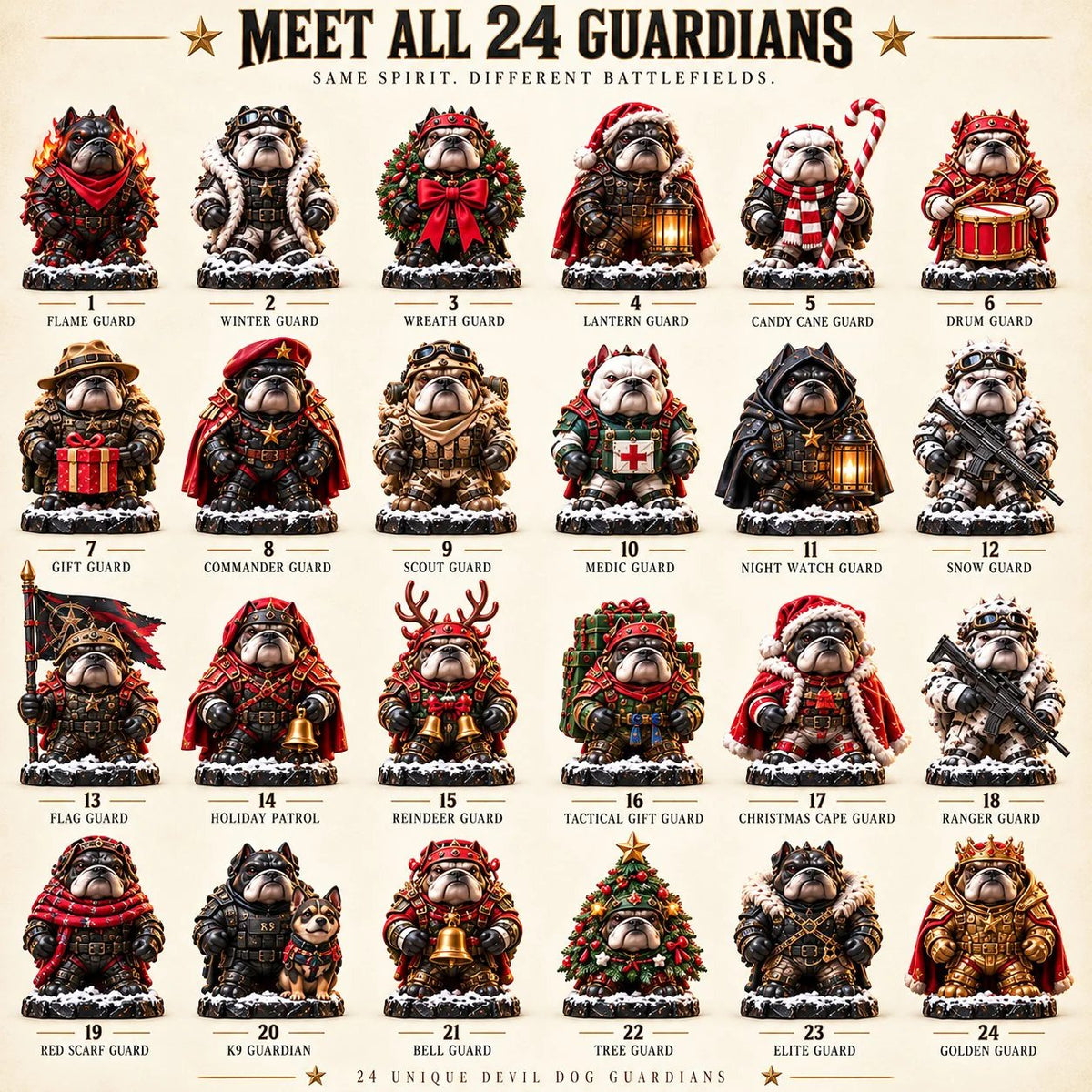 Devil Dog 24-Day Christmas Countdown Advent Calendar