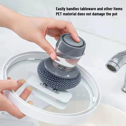 Year event -Automatic Liquid Filling Good Handle Soap Dispense Palm Kitchen Brush for Bowl Sink Cleaning Pot Comfortable