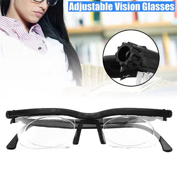Adjustable Focus Glasses for Near and Far Sight