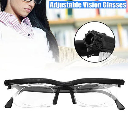 Adjustable Focus Glasses for Near and Far Sight