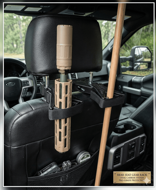 Heavy-Duty Universal Car Seat Back Support Mount Rack, Sturdy Rear Seat Backrest Reinforcement Bracket