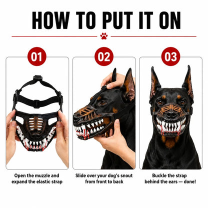EARLY HALLOWEEN Hell Hound Monster Muzzle