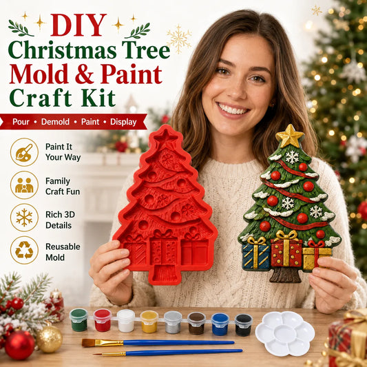 DIY Christmas Tree Mold & Paint Craft Kit