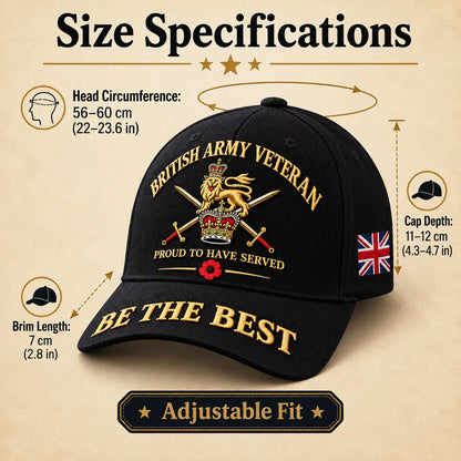 British Army Veteran Cap Proud to Have Served