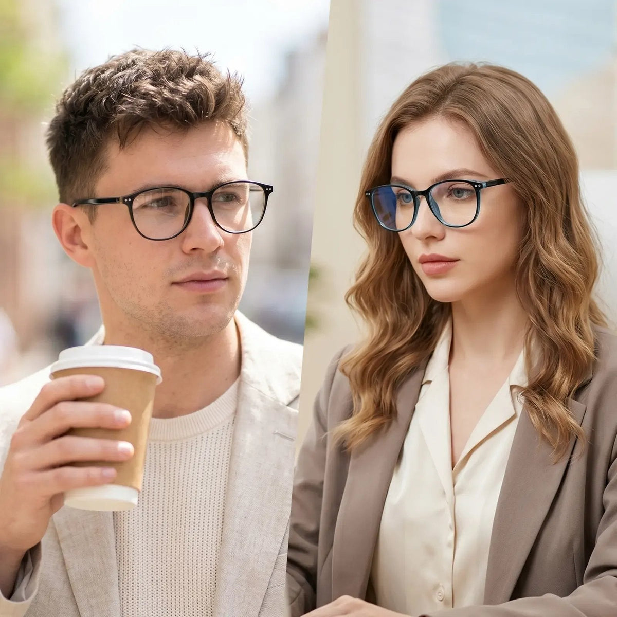 4 Pack Progressive Multifocal Reading Glasses for Women Style