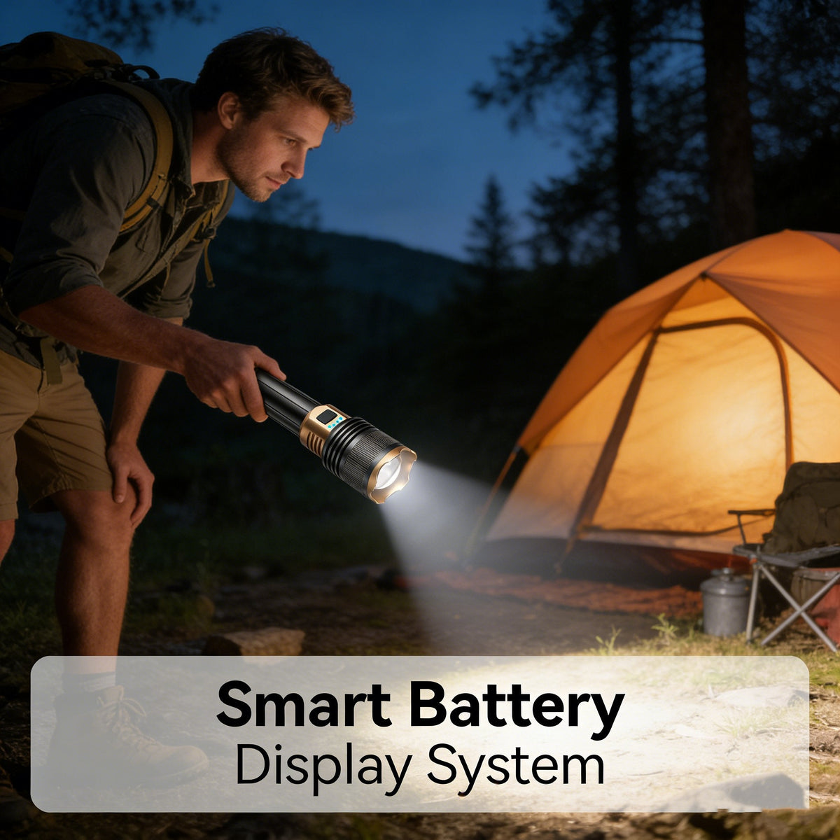 Rechargeable Outdoor Long-Range Ultra-Bright Laser Flashlight