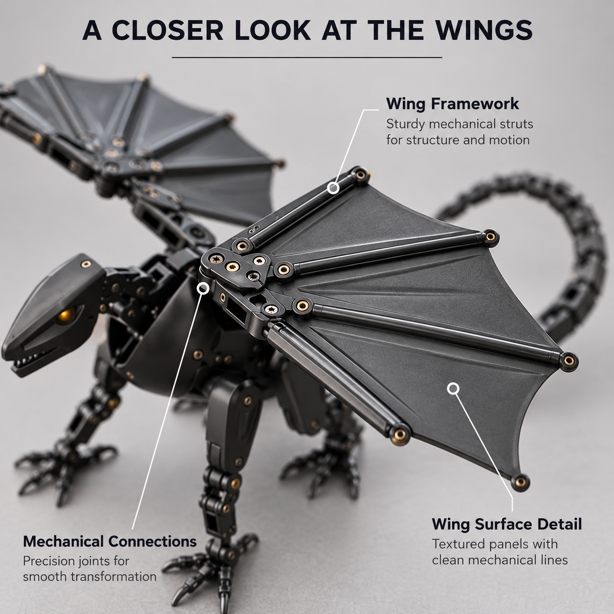 This Egg Transforms Into a Dragon 2-in-1 Mechanical Dragon Figure