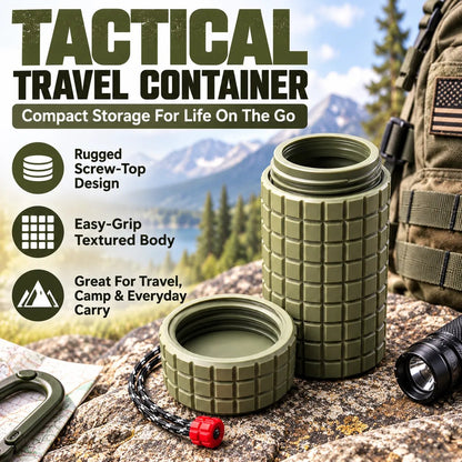 Tactical Travel Container Compact EDC Storage Capsule