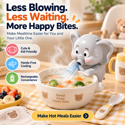Hands-Free Food Cooling Fan Cool Meals Faster Without Blowing