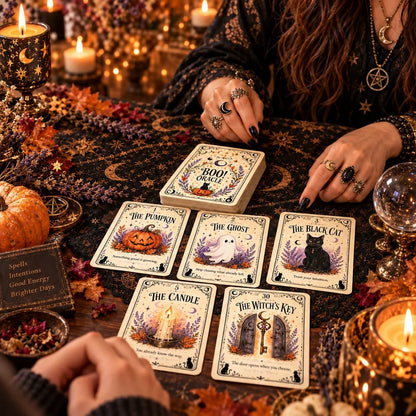31 Nights of Halloween Oracle Deck | 31 Daily Spooky Messages for October