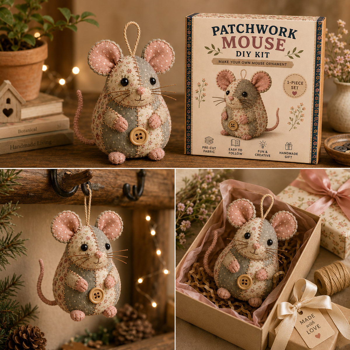 2026 - Patchwork Mouse DIY Kit