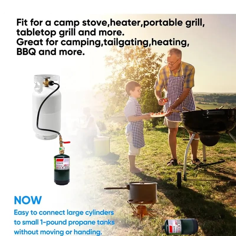 36 Inch Propane Gas Tank Adapter Connector