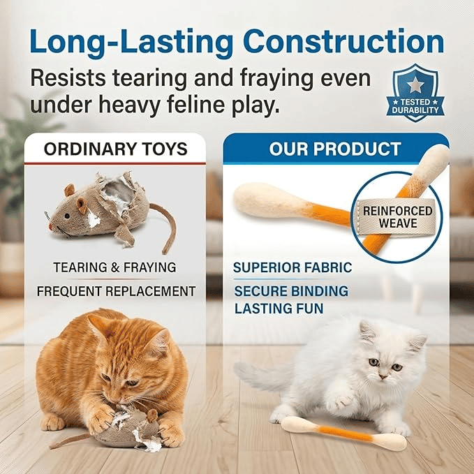 Giant Q-Tip Cat Toy-Viral Cat Chew & Play Toy🐱✨