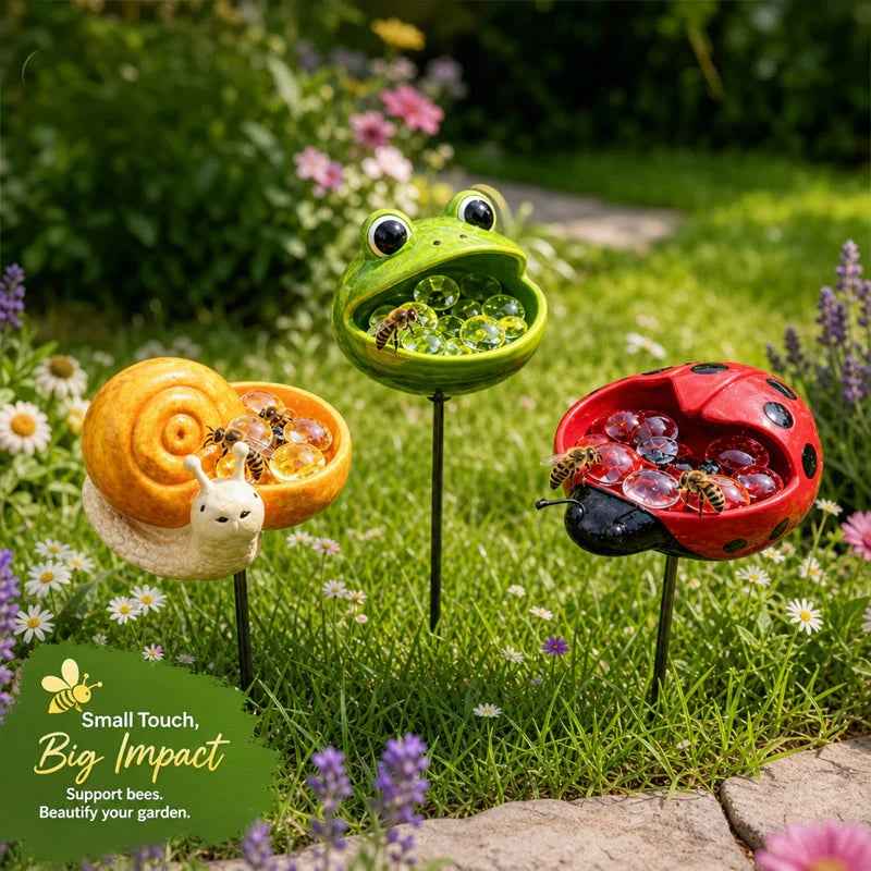Pollinator Water Bowl Decor