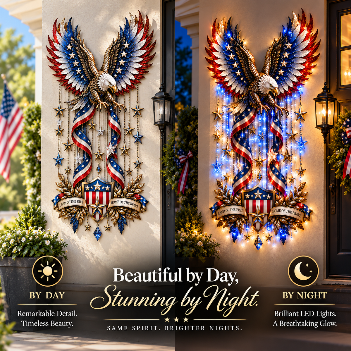 American Glory Cascade - Let Freedom Light Your Home