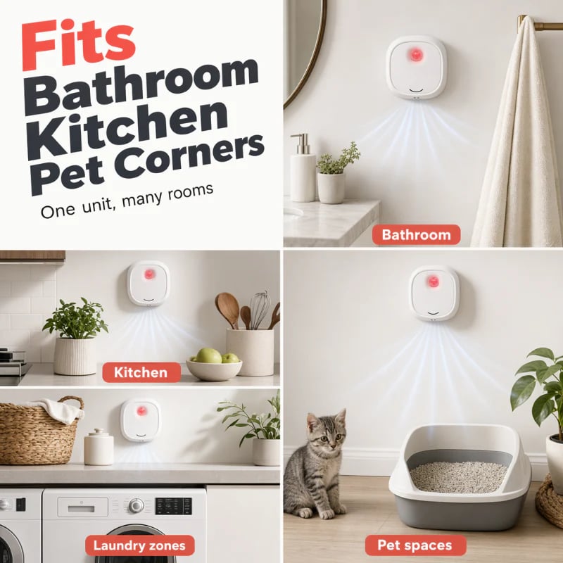Say goodbye to unpleasant odors with it! Smart Quiet Pet Odor Eliminator