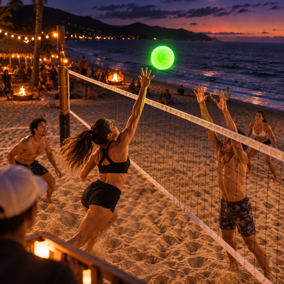 Glow-in-the-Dark Volleyball Light Up Every Game After Sunset