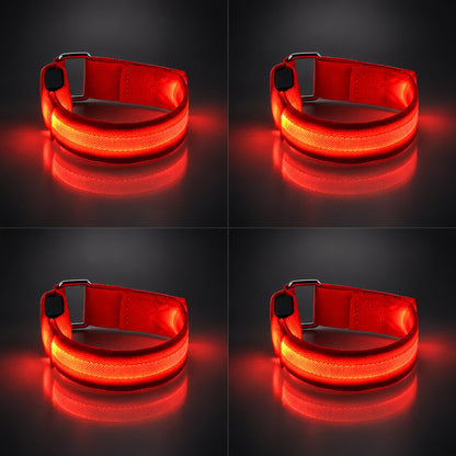 Horse LED Leg Straps 4 Pack | Rechargeable-Look Night Riding Safety Lights