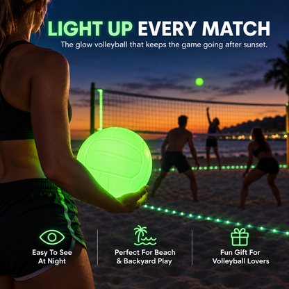Glow-in-the-Dark Volleyball Light Up Every Game After Sunset