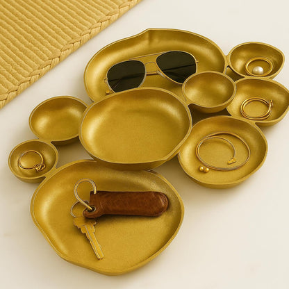 Cluster Accent Bowls Shiny Gold Snack & Appetizer Serving Dish