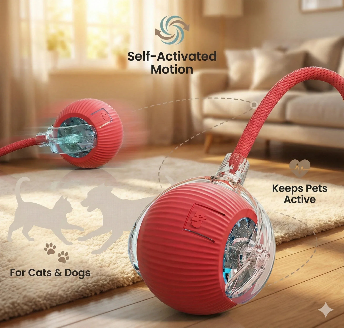 Automatic Pet Chase Balls