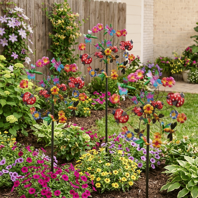 Decorative Flower Wind Spinners